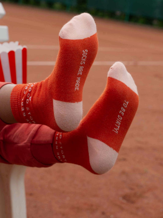 dziecięce skarpetki bawełniane pomarańczowe carrot juice cotton socks podeszwy