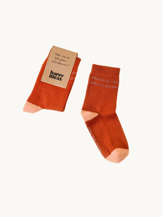 dziecięce skarpetki bawełniane pomarańczowe carrot juice cotton socks