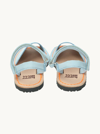 dziecięce sandały minorki skórzane nubuck minorcan sandals leather tył