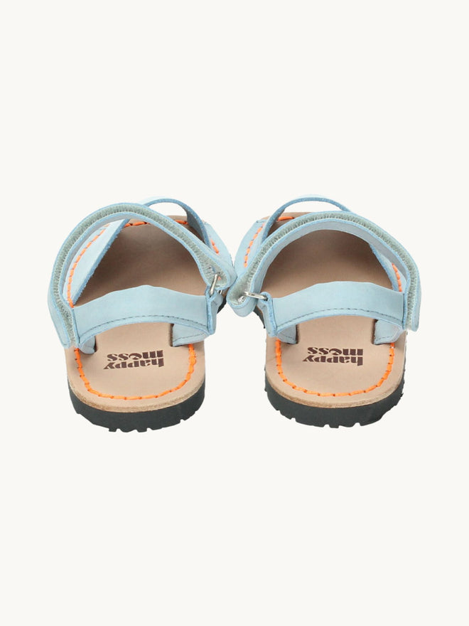 dziecięce sandały minorki skórzane nubuck minorcan sandals leather tył