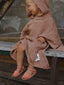 dziecięce sandały minorki skórzane nubuck minorcan sandals leather cinnamon pomarańczowe dziecko ponczo
