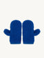 dziecięce rękawiczki wełniane merino z klapką mitenki niebieskie granatowe kobaltowe cobalt wool mittens