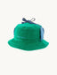 dziecięcy kapelusz sztruksowy zielony jungle green bluebird bucket hat bawełniany przód