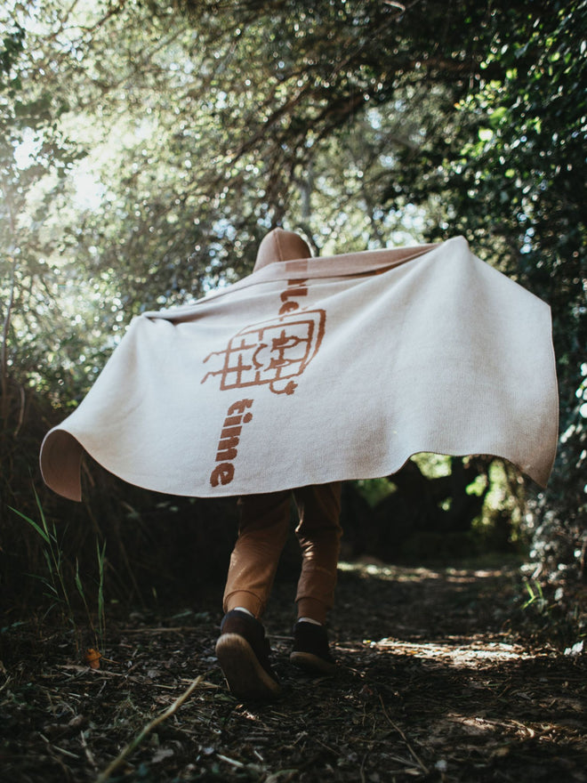 kocyk bawełniany mr. waffle bawełna organiczna beżowy organic cotton blanket beige dziecko