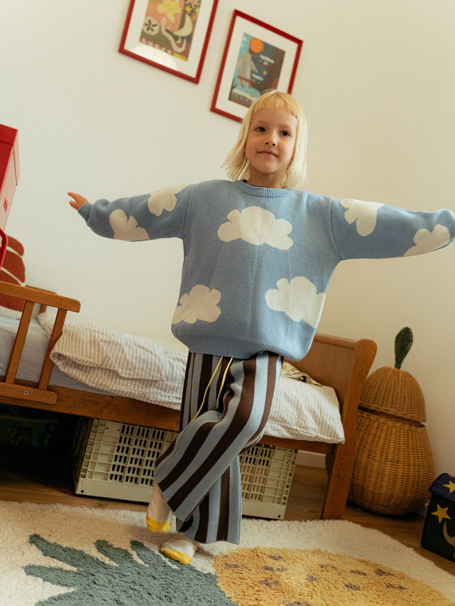 Kinderpullover aus Wollmischung - cloudy