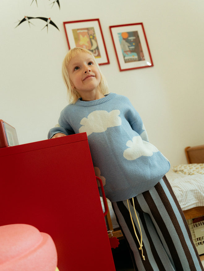 Kinderpullover aus Wollmischung - cloudy