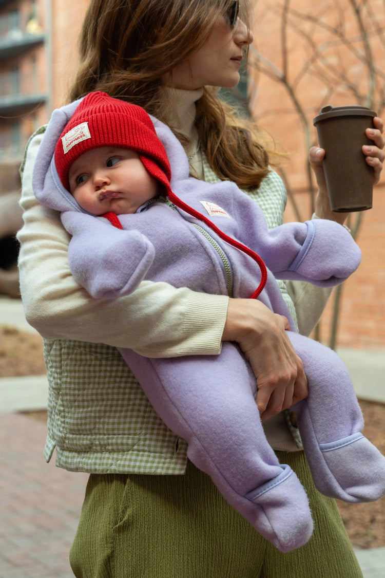 woolen overall - LILAC