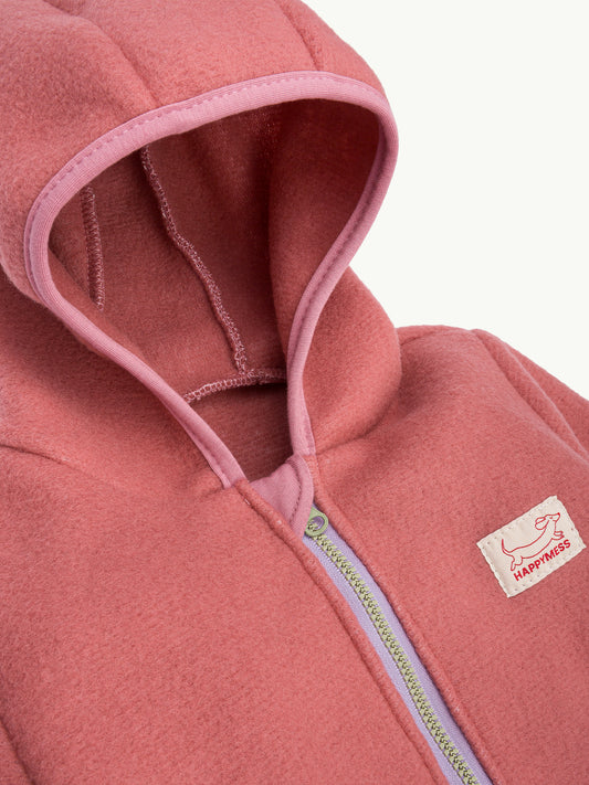 dziecięcy kombinezon wełniany cinnamon wełna merino wool jumpsuit overall detal logo