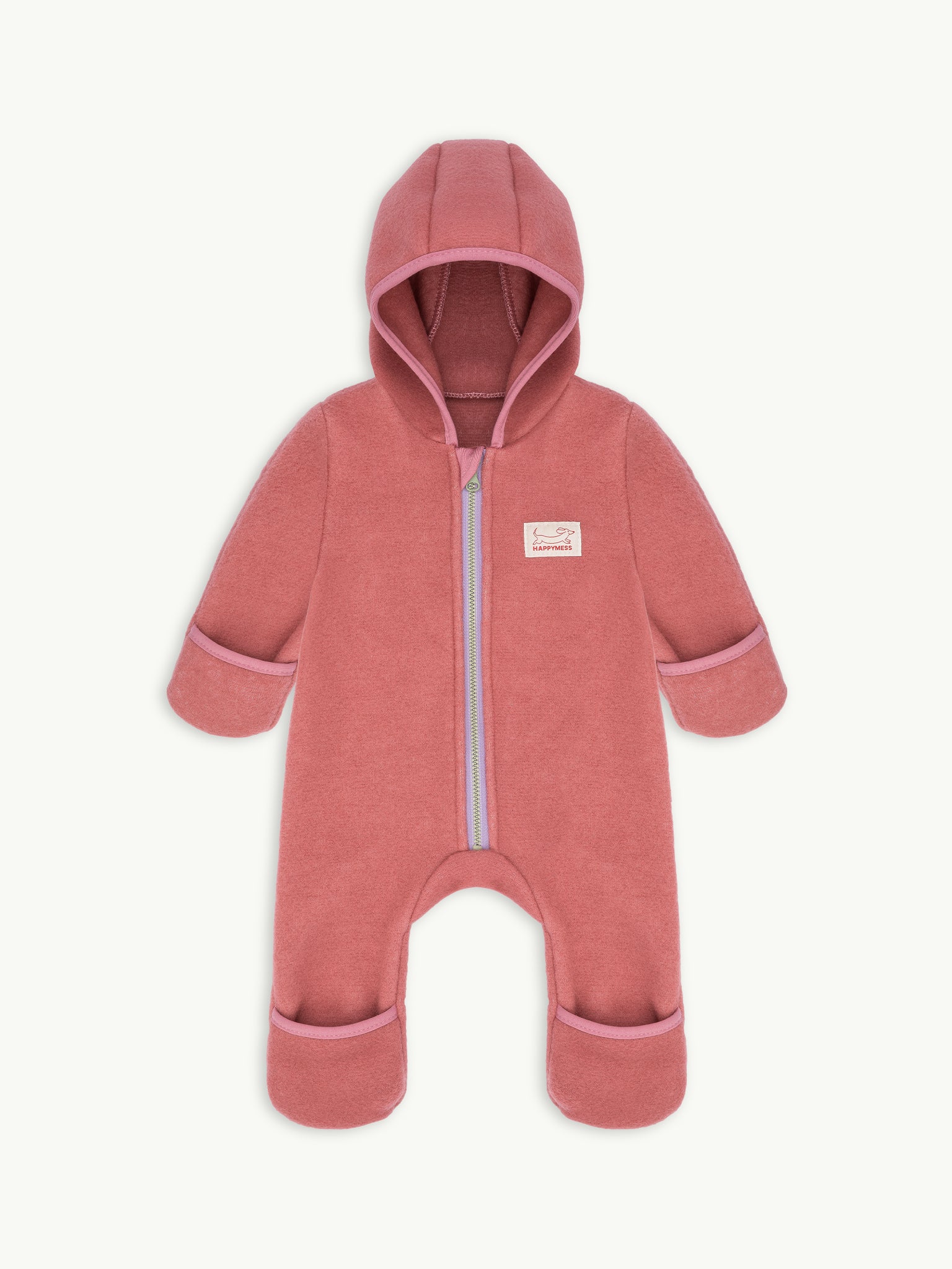 dziecięcy kombinezon wełniany cinnamon wełna merino wool jumpsuit overall przód