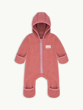 dziecięcy kombinezon wełniany cinnamon wełna merino wool jumpsuit overall przód