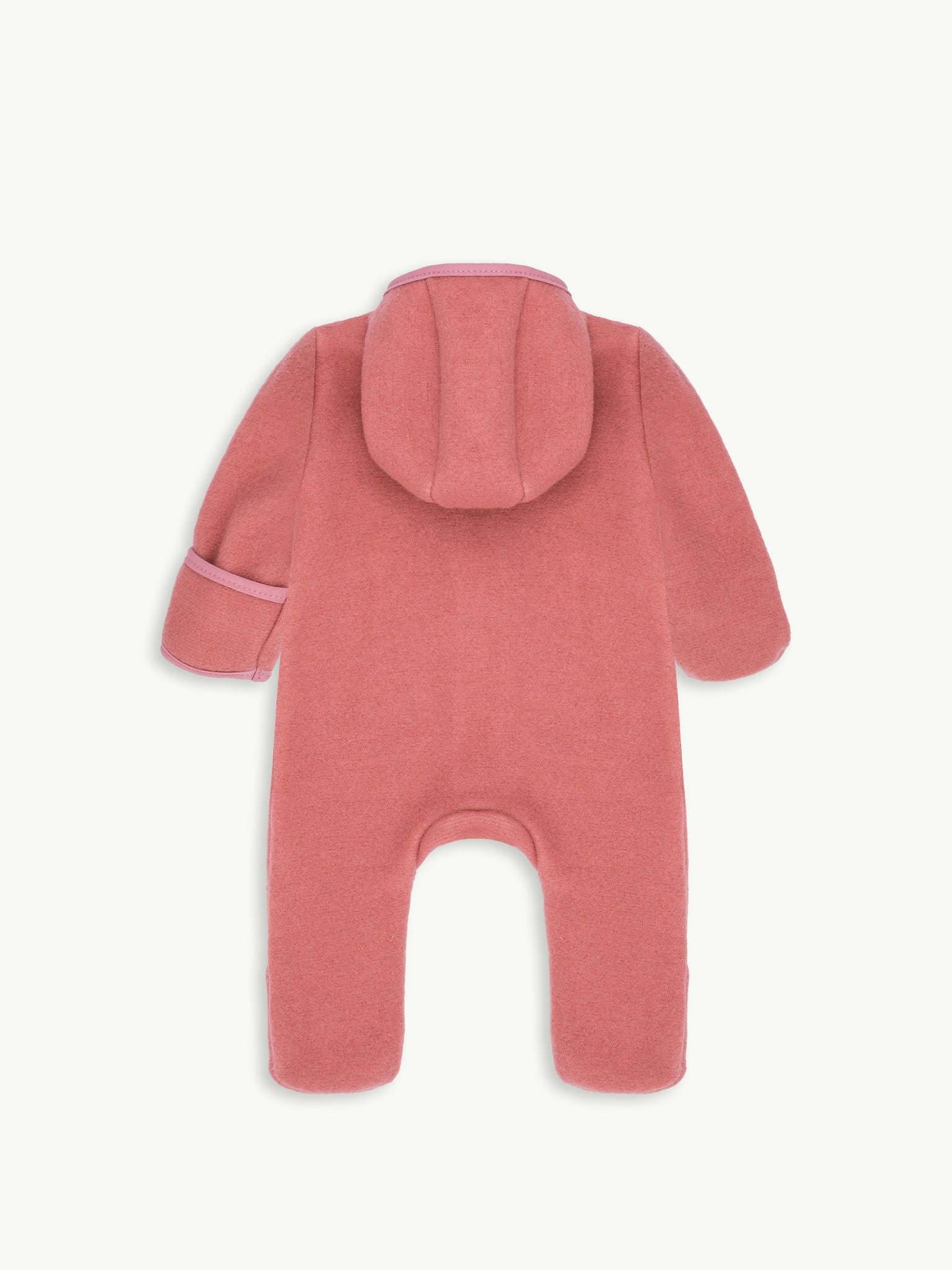 dziecięcy kombinezon wełniany cinnamon wełna merino wool jumpsuit overall tył