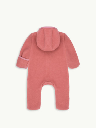 dziecięcy kombinezon wełniany cinnamon wełna merino wool jumpsuit overall tył