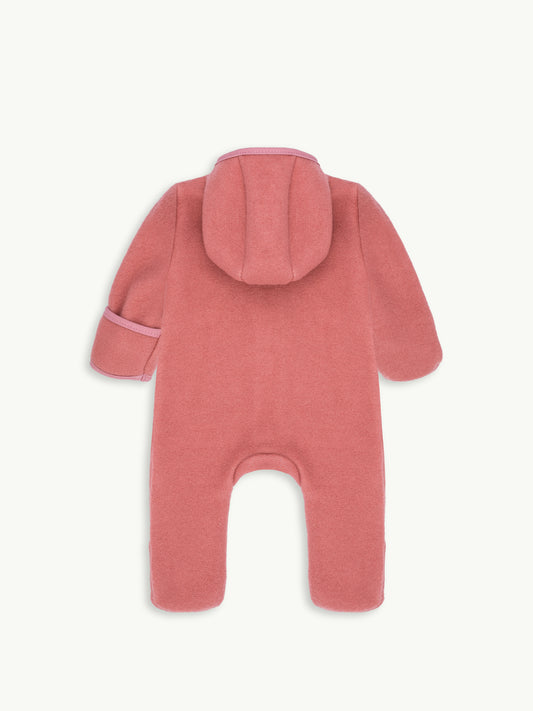 dziecięcy kombinezon wełniany cinnamon wełna merino wool jumpsuit overall tył