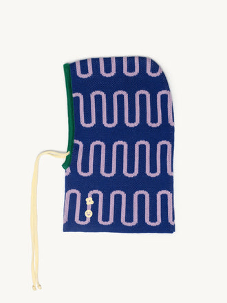 bawełniany komin dziecięcy happymess x luu cotton balaclava niebieski kolorowy bawełna organiczna organic cotton