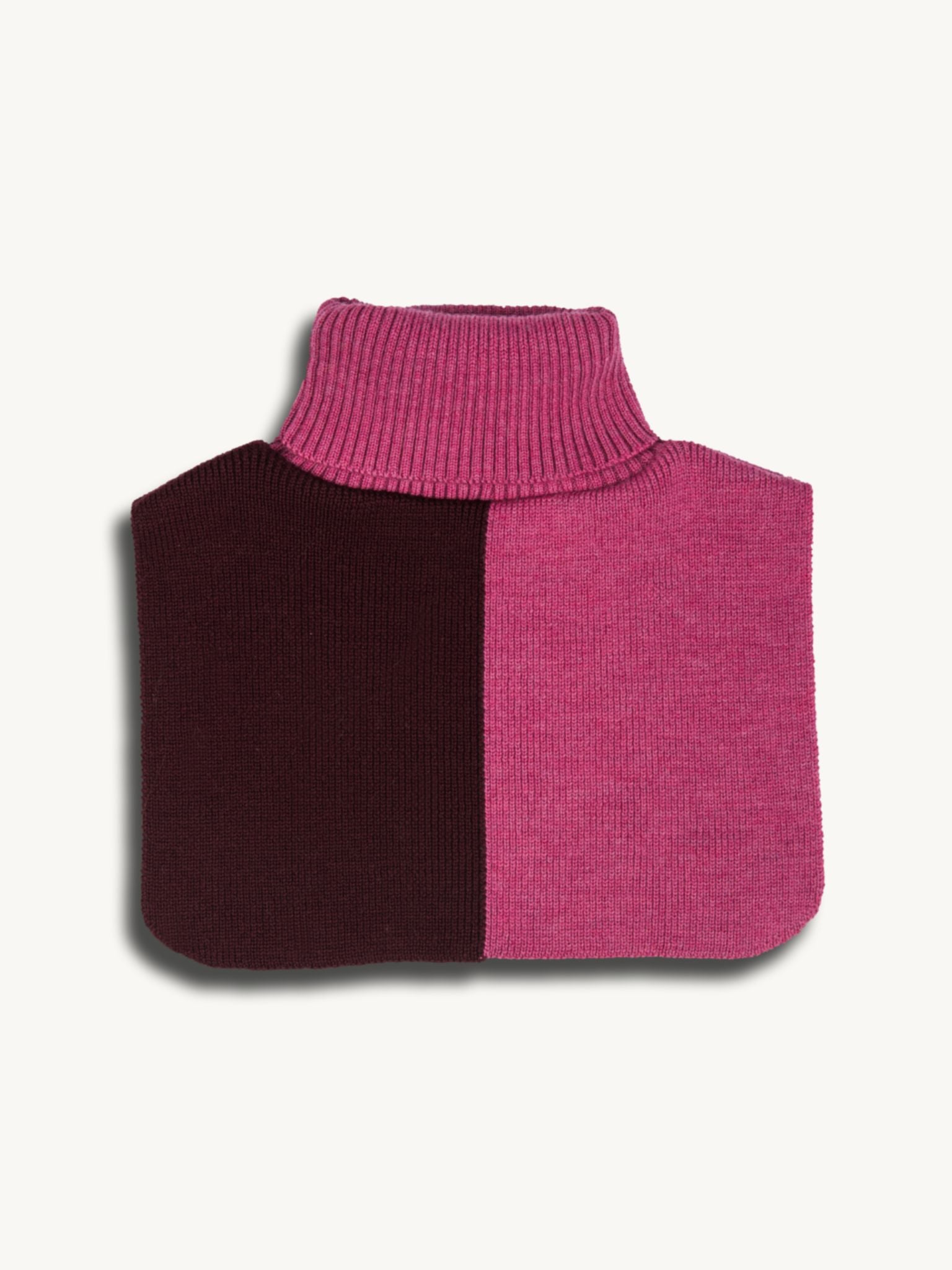 dziecięcy komin wełniany merino cerry berry bordo różowy merino neck warmer