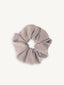 frotka do włosów scrunchie gumka w kratkę vichy brązowa foggy brown 