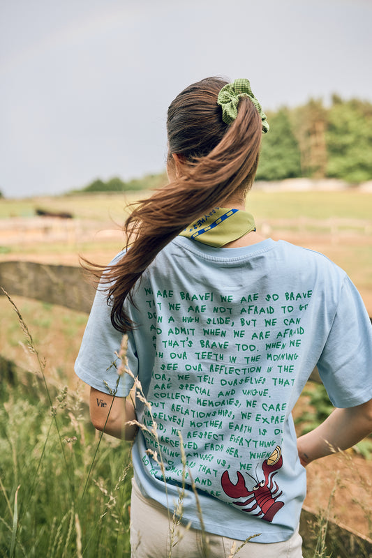 frotka do włosów scrunchie gumka w kratkę vichy matcha green zielona outfit stylizacja modelka kobieta