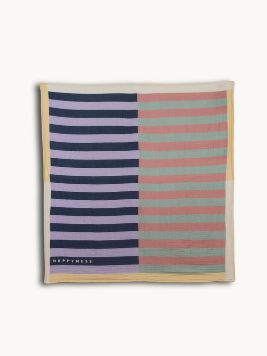 otulacz muślinowy - sunny stripes