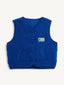 dziecięca kamizelka merino - cobalt