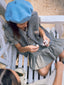 merino vest - stone grey