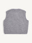 merino vest - stone grey