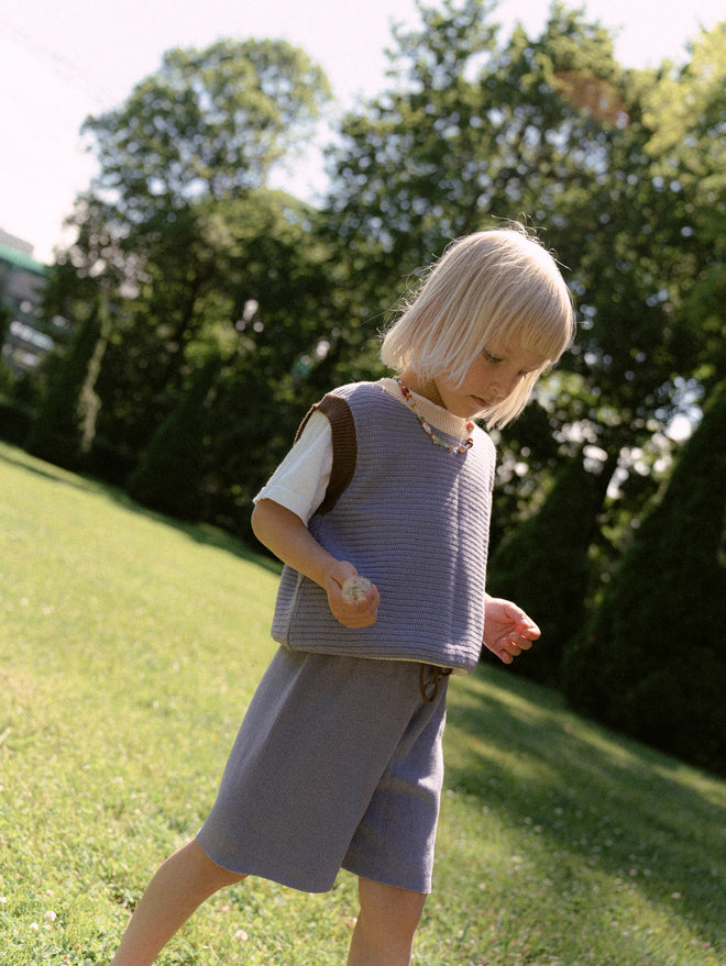 dziecięca kamizelka top fioletowa bawełna organiczna bluzka organic cotton vest children's organic cotton bluse baumwollbluse