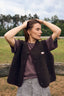kamizelka merino - chocolate brown