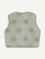 merino vest - polka dots