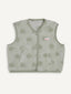 kamizelka wełniana merino unisex polka dots bezrękawnik vest gilet weste wool woll wollweste przód