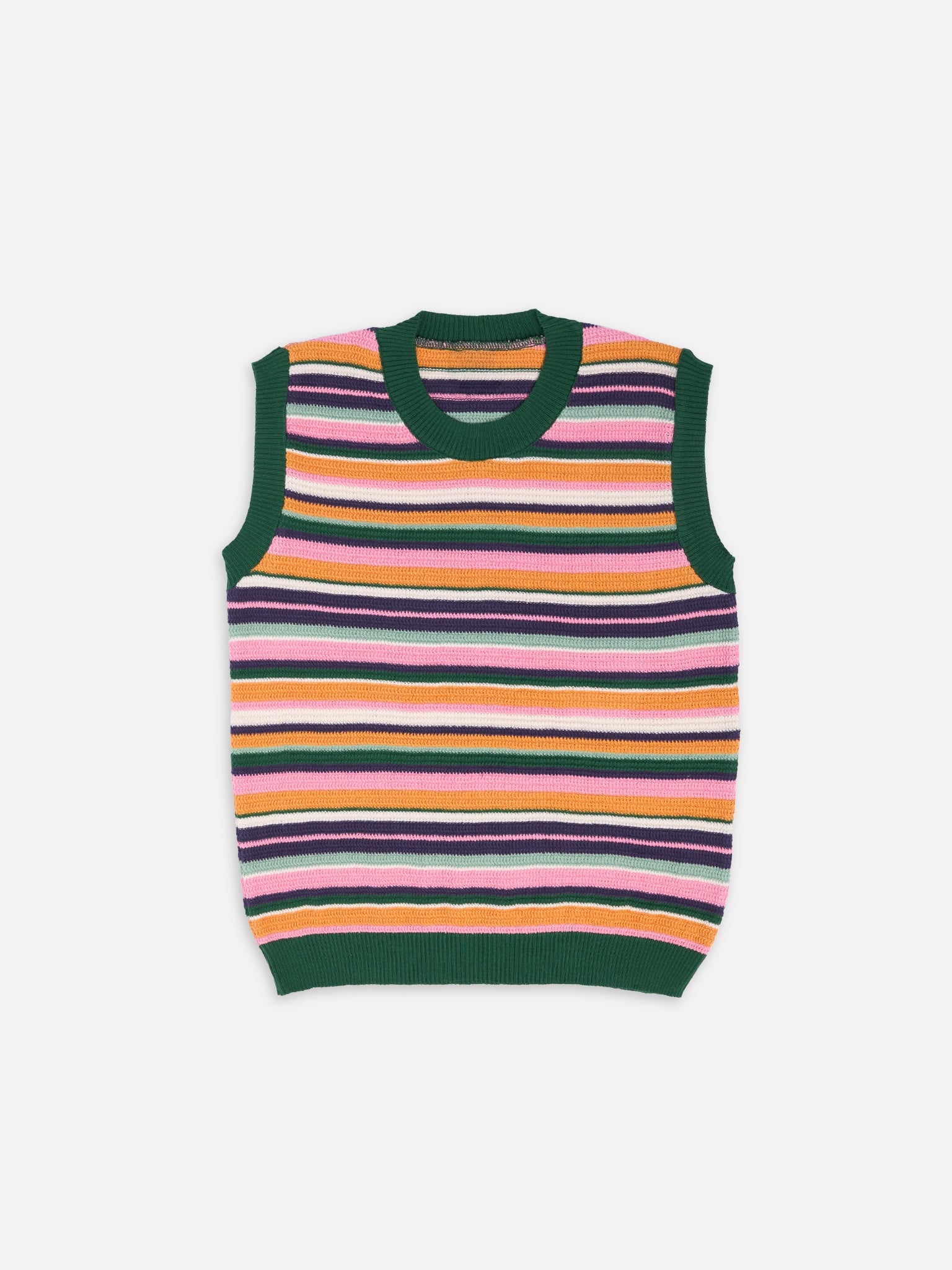  letni zestaw dzianinowy z bawełny organicznej w paski tropical garden szorty top organic cotton set top shorts bio-baumwolle