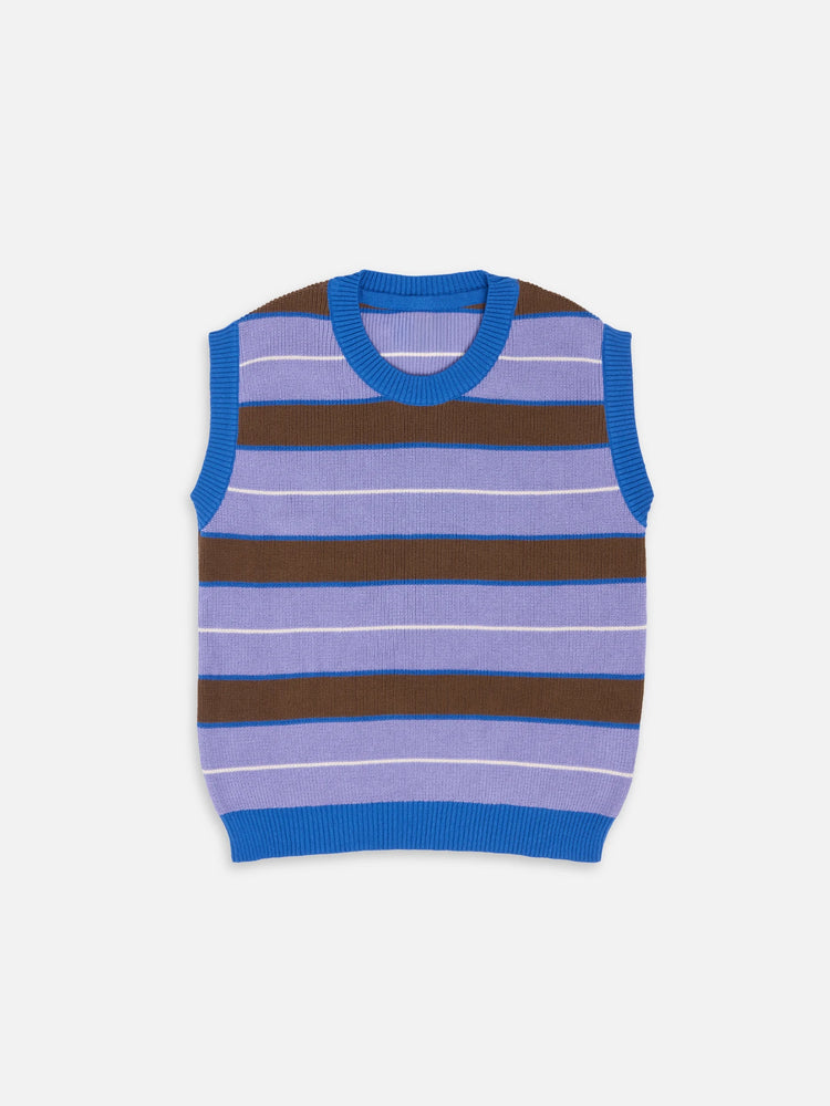 top kamizelka w paski z bawełny ogranicznej organic cotton