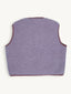  kamizelka wełniana merino unisex lilac cloud fioletowa vest gilet weste wool woll wollweste tył