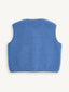 kamizelka merino - ice blue
