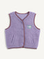 dziecięca kamizelka merino - lilac cloud