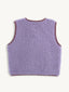 merino vest - lilac cloud