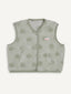 merino vest - polka dots