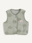 merino vest - polka dots