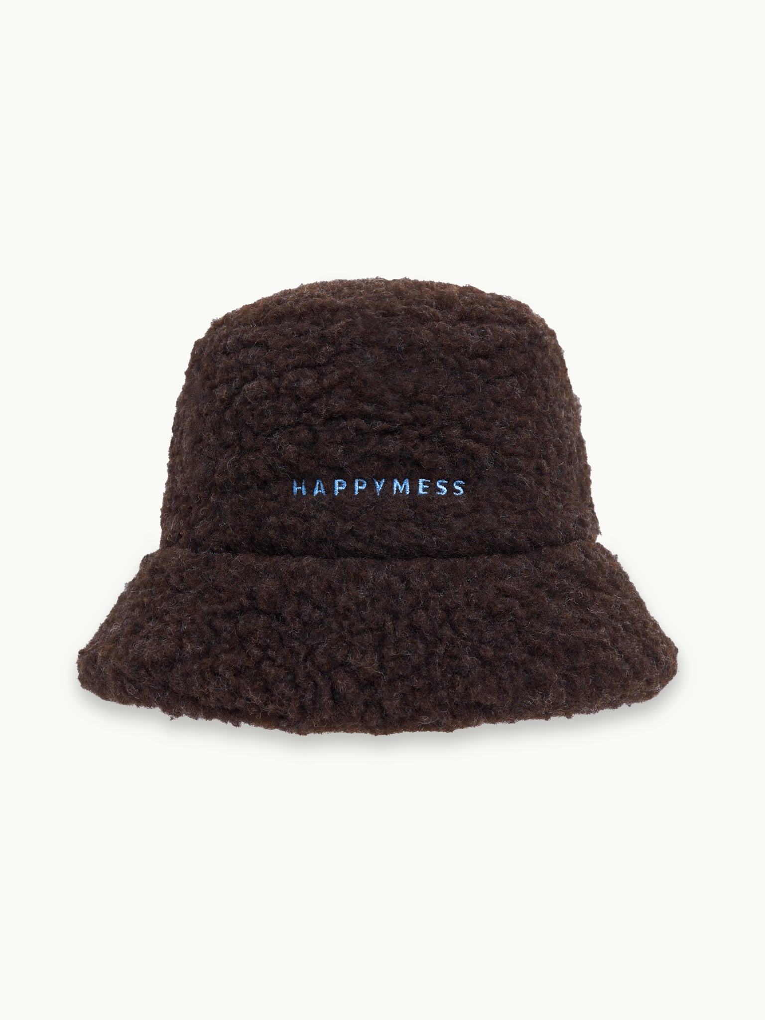 kapelusz wełniany merino unisex adult wool bucket hat brązowy chocolate brown przód