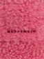 kapelusz wełniany merino unisex adult wool bucket hat dusty pink detal haft