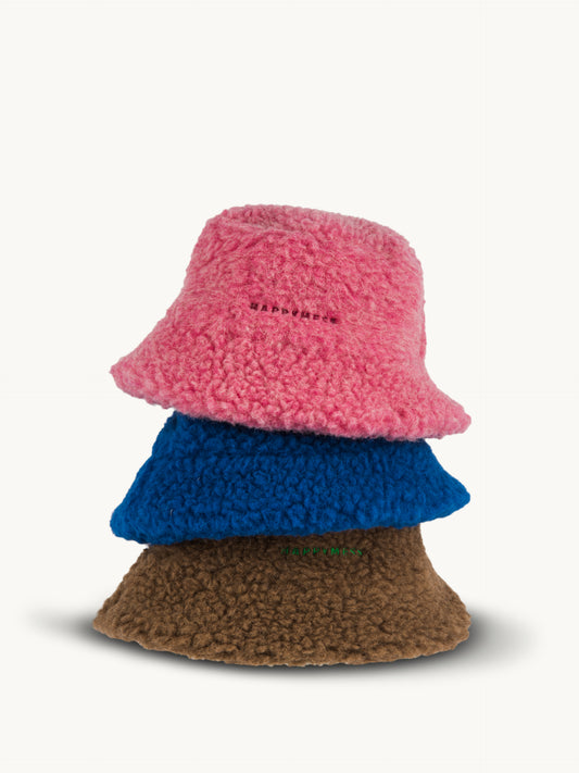kapelusz wełniany merino unisex adult wool bucket hat dusty pink kapelusze kolory 