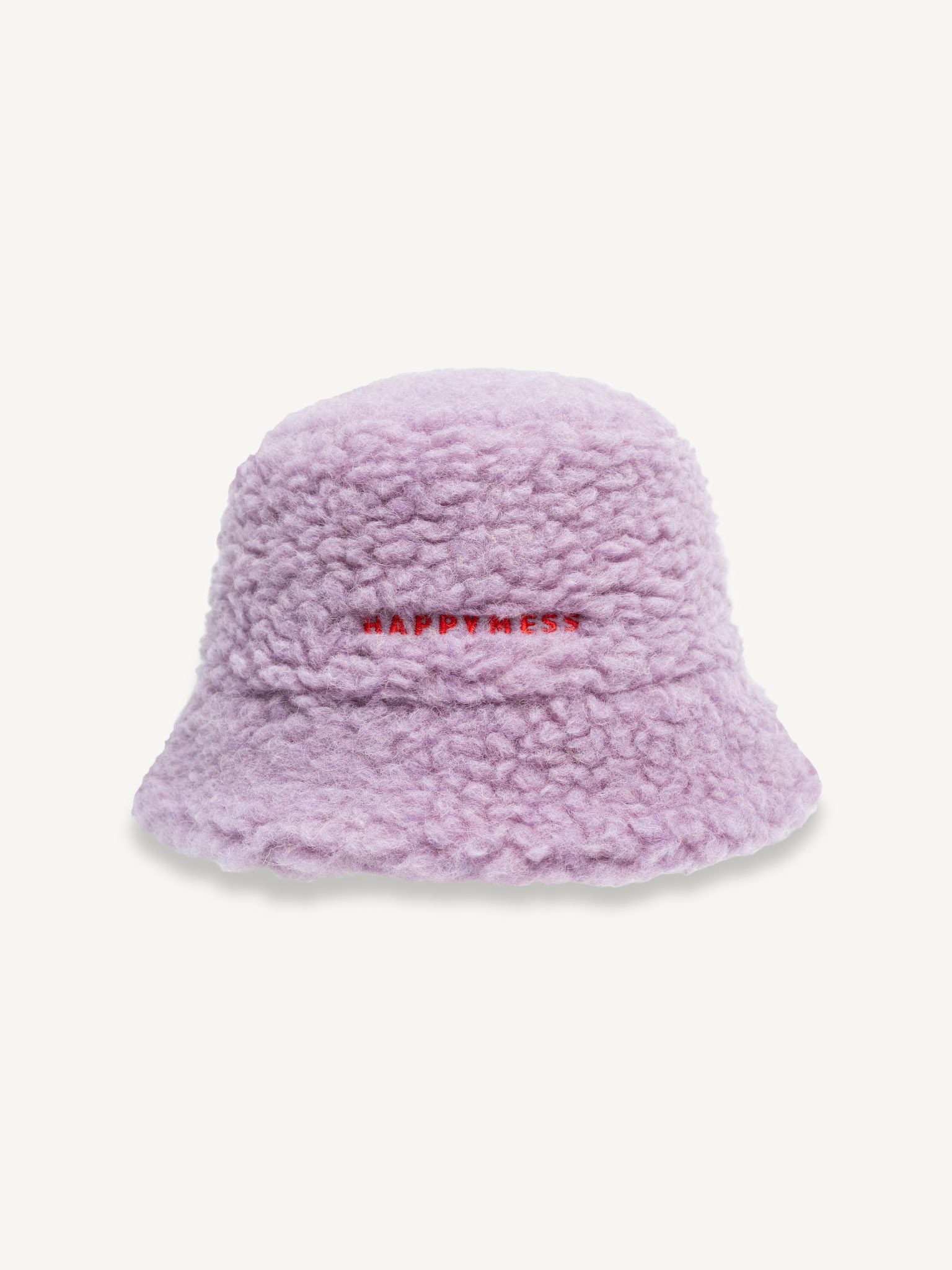 kapelusz wełniany merino unisex adult wool bucket hat lilac cloud fioletowy przód