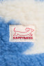 kapelusz wełniany merino dziecięcy wool bucket hat blue cow niebieski łaciaty detal