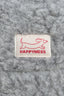 kapelusz wełniany merino dziecięcy wool bucket hat stone grey szary detal logo
