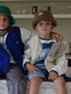 kapelusz wełniany merino dziecięcy wool bucket hat teddy brown dzieci chłopiec kamizelka ogrodzniczki 