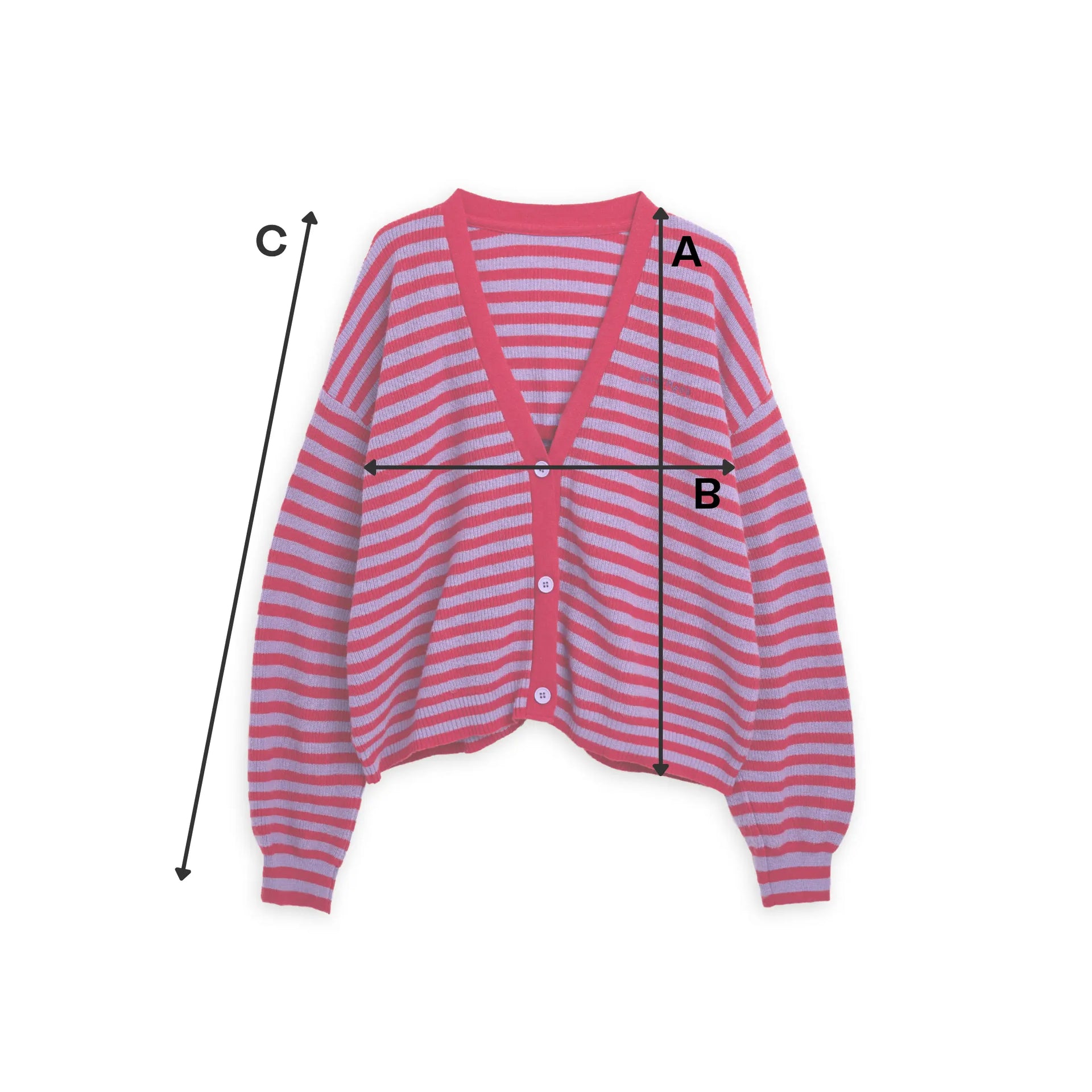 Damen-Strickjacke berry bloom