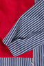 katana damska kurtka jeansowa w paski czerwony sztruksowy kołnierz waves stripes wome's jacket damenjacke jacke detal 