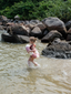 kółko do pływania wodne basen swim ring dark rose różowe dziecko plaża 