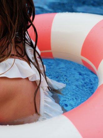 kółko do pływania wodne basen swim ring sorbet różowe dziecko basen