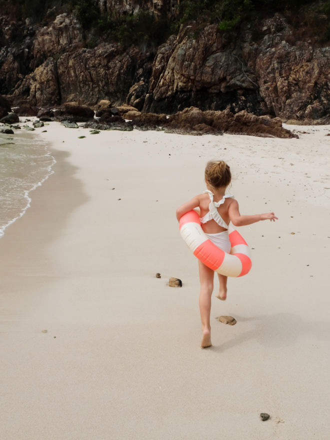 kółko do pływania wodne basen swim ring sorbet róż dziecko plaża 