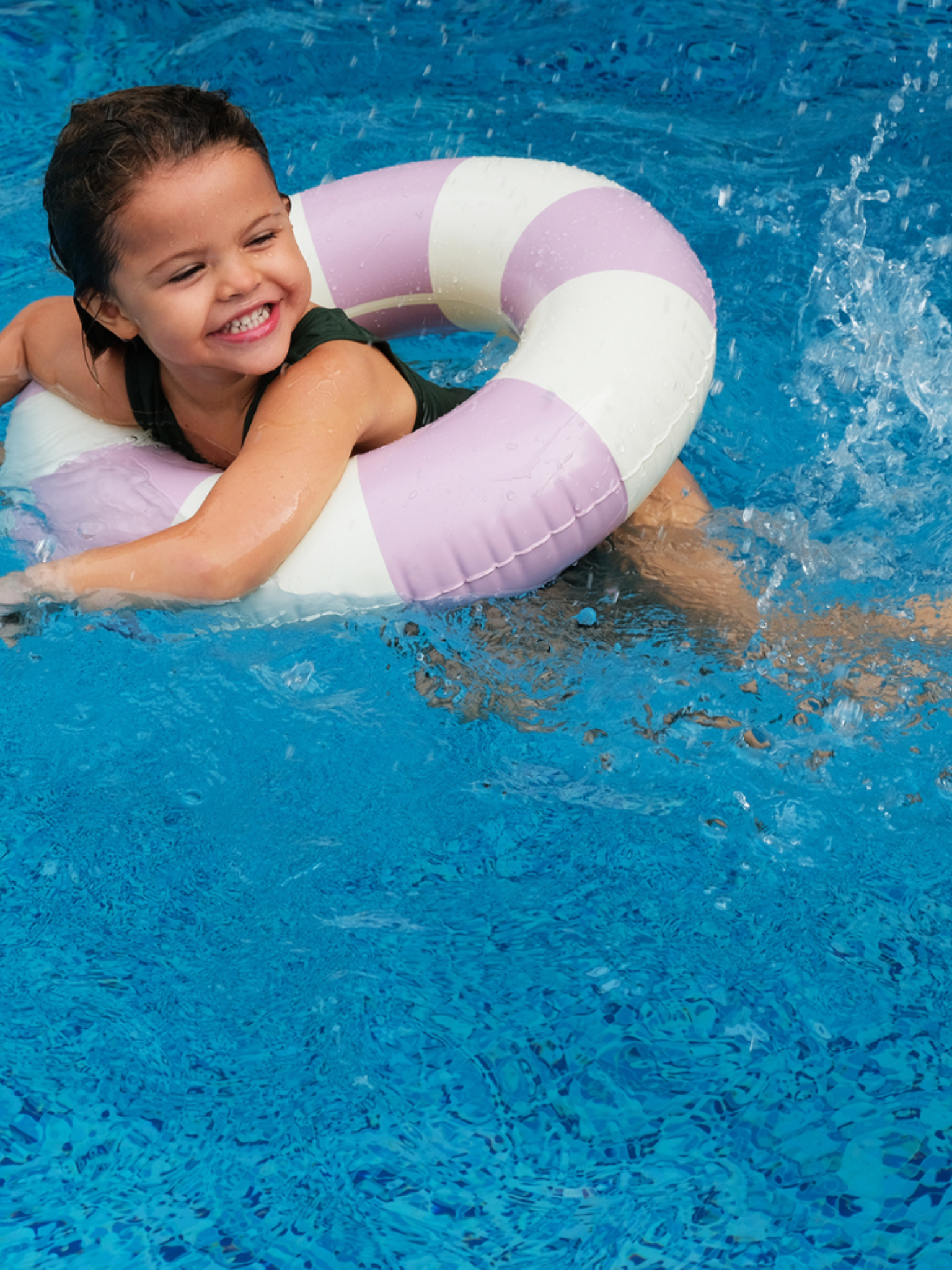kółko do pływania wodne basen swim ring violet fioletowe dziecko basen woda